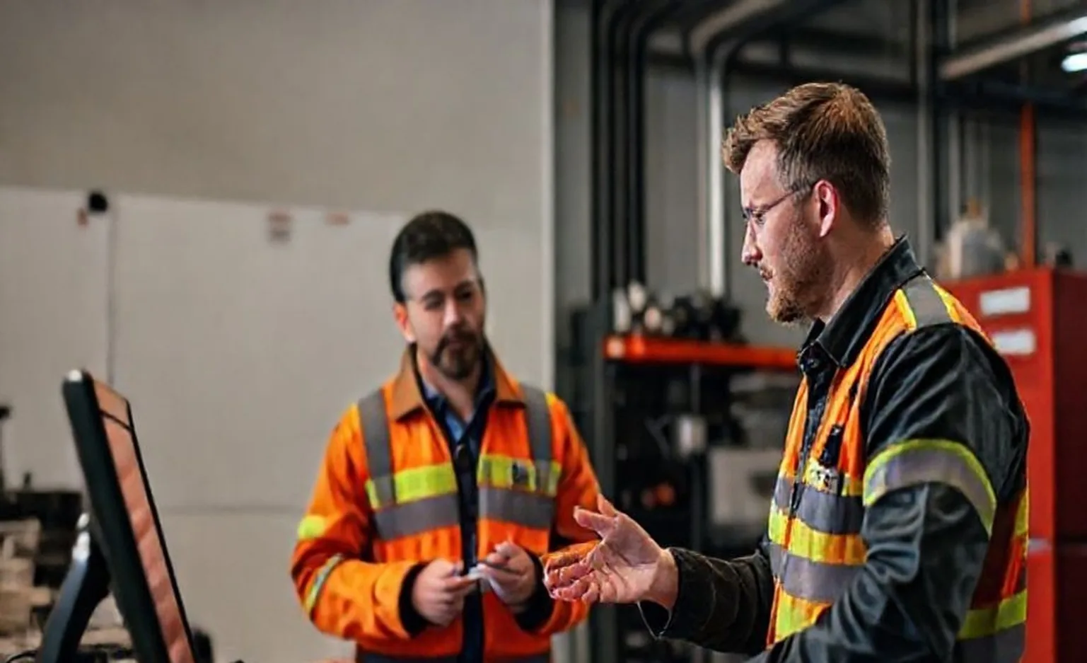 Professional coaching session with technical specialist